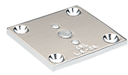 C.R. Laurence CRL Bright Anodized 2&quot;x2&quot; Partition Post Base | D695BA