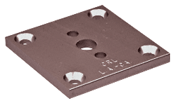 C.R. Laurence CRL Duranodic Bronze 2&quot;x2&quot; Partition Post Base | D695DU