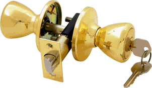 C.R. Laurence Lock Set with Tulip Knob, Brass | DH2200XD