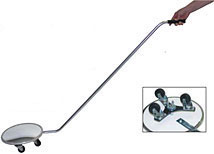 Convex Inspection Mirror with 12&quot; Face and 50&quot; Handle | DM12WC