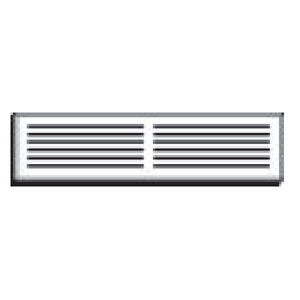 Double Slotted Acrylic A/C Mirror Grill - 20&quot;W x 8&quot;H | 802GMF