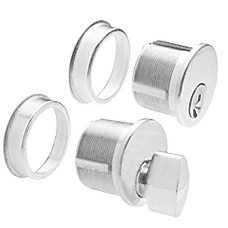 C.R. Laurence CRL Satin Anodized Keyed Cylinder and Thumbturn Combo | DRA1020SA