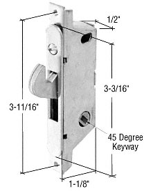 Patio Door Hardware | Patio Door Locks | Mortise Locks  | E2121