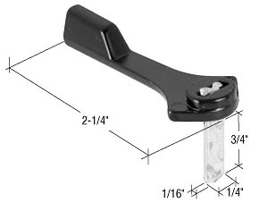 C.R. Laurence CRL Latch Lever, Die Cast, Black  | E2161