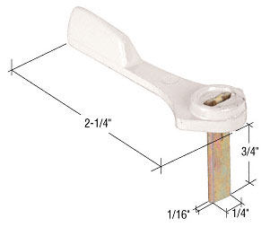 C.R. Laurence CRL Latch Lever, Die Cast, White | E2162