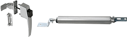 C.R. Laurence Screen Door Hardware Kit for Wood or Metal Outswinging Screen or Storm Doors, Economy, Aluminum | ESDK100