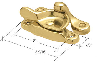 Solid Brass Window Sash Lock With 2&quot; Screw Holes | F2600 | F2600