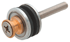 C.R. Laurence CRL Brushed Stainless Steel Replacement Washer Set for Back-to-Back Solid Pull Handle | F41WKBS