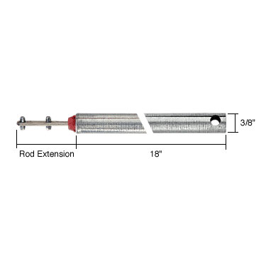 18&quot; Tubular Spiral Tilt Window Balance with Red Bushing | FL1820