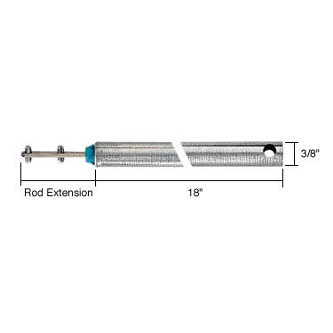 18&quot; Tubular Spiral Window Balance with Blue Bushing | FL1830