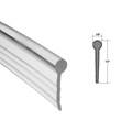 Gordon Glass&#174; Framed Shower Door Clear Round Top Drip Rail Sweep and Seal - 36 in long