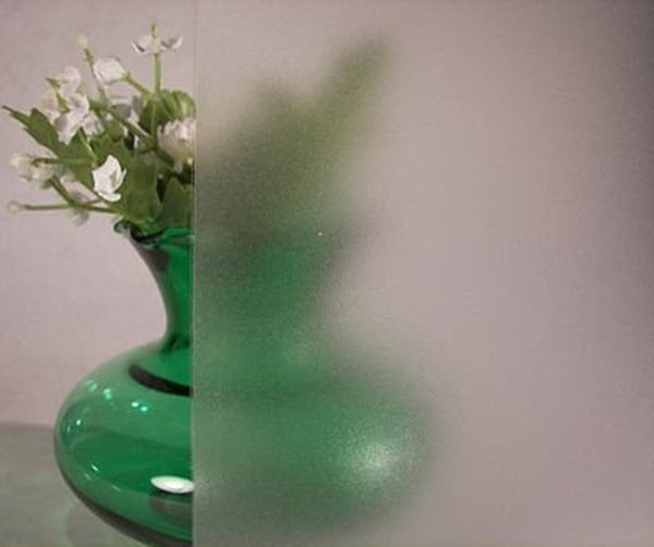 Clear Frosted Sandblast Privacy Decorative Window Film  39&quot; Wide x 25 ft. Roll | REM0100139025