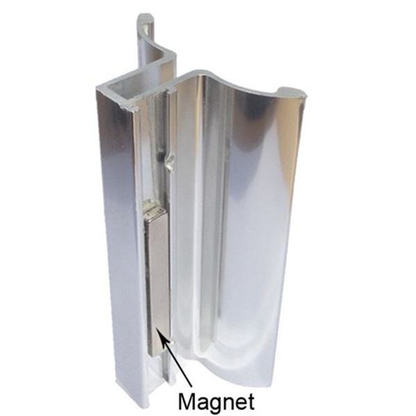 Frameless Shower Door Handle with Magnet Bright Chrome | FSDH4CH