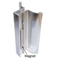 3-3/4" Bright Chrome Frameless Shower Door Handle with Magnet 