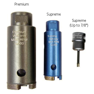 Supreme 4&quot; Stone Drill Wet Core Bit Tube 1-1/2&quot; Diameter | GCBGW15000