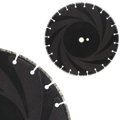 Laser Welded 14&quot; Ductile Iron Blade with Swirl Electroplated Diamond Protection | GLDIB1405C