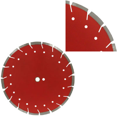 Multi- Purpose Laser Welded Drop Segment 16&quot; Red Blade | GLDS16C