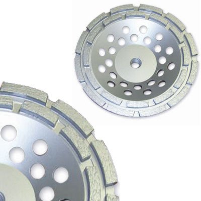 Diamond 5&quot; Double Row Cup Wheel with 5/8 mm Arbor | GLGCD05F