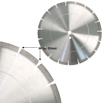 Laser Welded Cured Concrete 20&quot; Blade with 50mm Wide Segment | GLLGB2012C