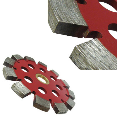 Laser  Welded 5&quot; Fast-Cut Tuck Point Blade with .250&quot; Segment Width | GLTPH0512A2