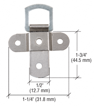C.R. Laurence CRL Cross Strap Heavy-Duty Swivel Metal Type Hangers | HD25