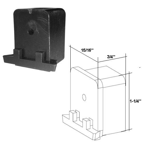 Header and Sill Nylon Connector for Retractable Shower Doors | CHSR