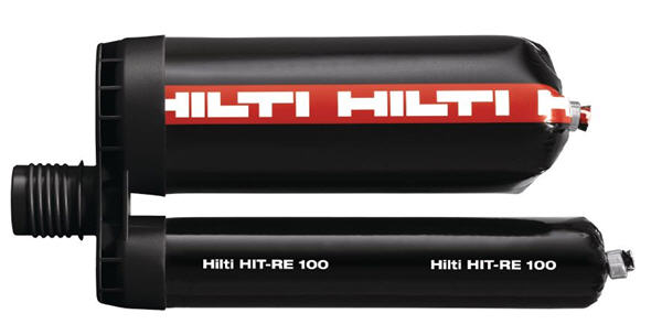 Hilti Injectable Mortar Epoxy adh RE 100 - 11.1 Oz Cartridge - Pack of 25 - 3537468 | ERE1001125