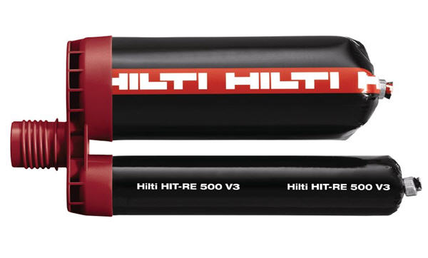 Hilti Injectable Mortar Epoxy adh RE 500-V3 - 47.3 Oz Cartridge - 2123407 | ERE500V3473