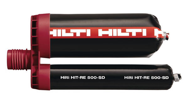 Hilti Injectable Mortar Epoxy adh RE 500-SD - 16.9 Oz Cartridge - Pack of 20 - 241383 | ERE500SD1620