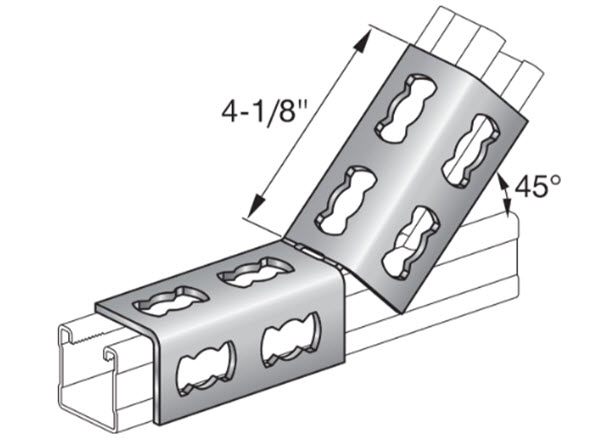 Hilti 45 Degree Eight Hole Angle MQW-8/45 - 369660 | 45DEHAMQW8