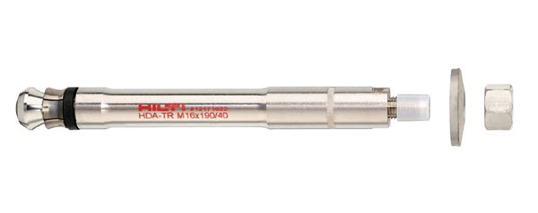 Hilti HDA-TR Ultimate Performance Through-Set Undercut Anchor for Dynamic Loads M10 x 100/20 - 339351 - 12 Pieces | HDATRUA101002012