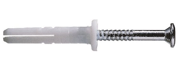 Hilti HPS-1 R Economical Plastic Impact Anchor with A2 SS Screw 1/4&quot; x 1-5/8&quot; - 230521 - Box of 100 | HPS1RPA14158