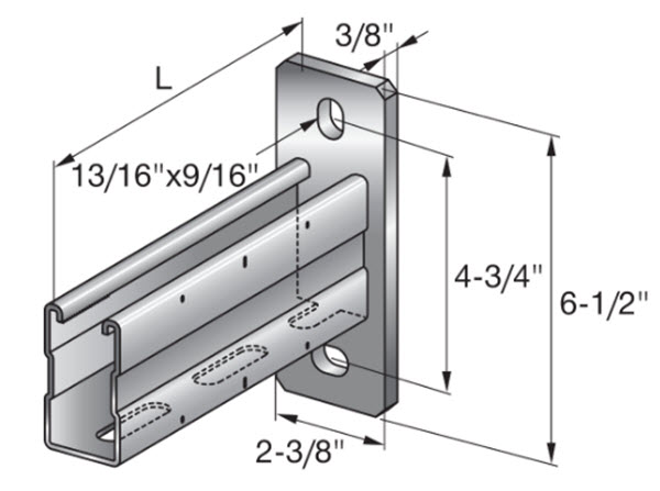 Hilti Installation Channel MQK-72/600 - 369616 | ICMQK72600