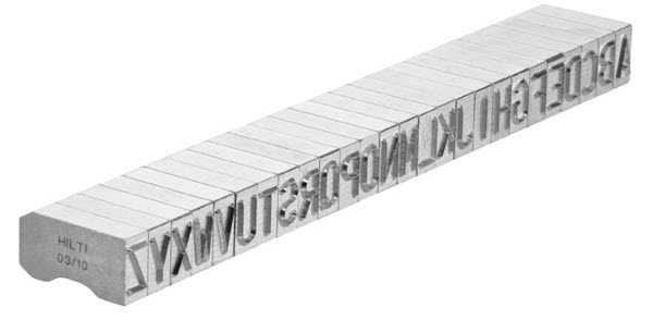 Hilti X-MC S 8/10 &quot;I&quot; Sharp Faced Marking Character - 7284 | XMCS810IMC