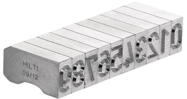 Hilti X-MC S 8/10 &quot;2&quot; Sharp Faced Marking Character - 7268 | XMCS8102MC