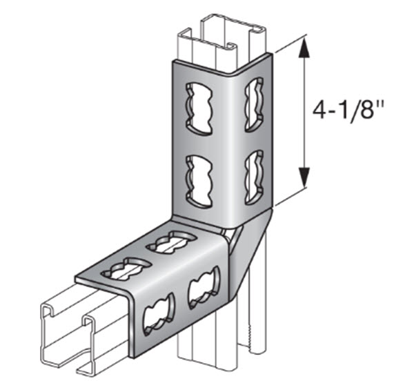 Hilti 90 Degree Eight Hole Angle MQW-8/90-R SS316 - 304055 | 90DEHAMQW8RSS