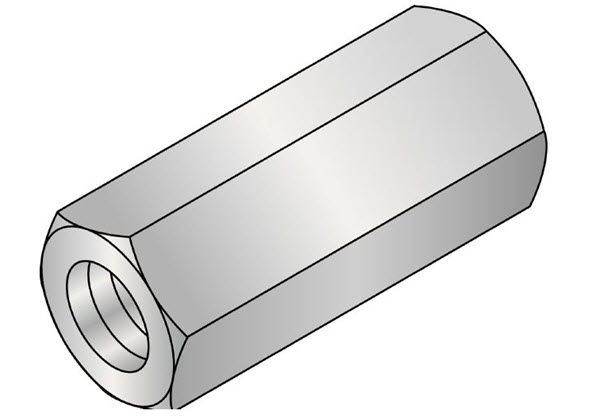 Hilti KWIK Bolt 3 Expansion Anchor - Carbon Steel - 3/8&quot; Zinc Rod Coupler - 411747 - Box of 50 | KB3CS38ZRC