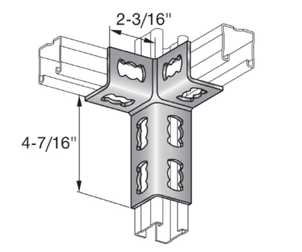 Hilti Strut Connector MQV-3/3 D - 369641 | SCMQV33D