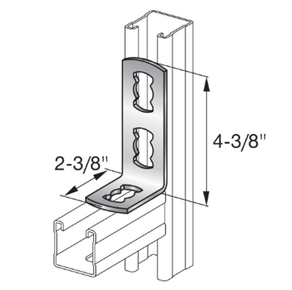 Hilti 90 Degree Three Hole Angle MQW-3/90-F HDG - 304172 | 90DTHAMQW3HDG