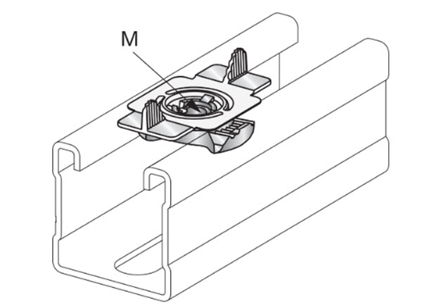 Hilti Strut Wing Nut MQM-F1/2&quot; - 377883 | SWNMQMF12