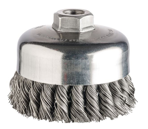 Hilti Wire Brush 3CS Knotted Cup for Rust and Paint Removing - Pack of 6 - 41362 | WB3CSKC