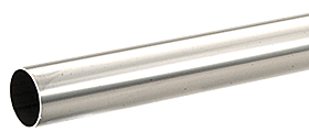C.R. Laurence CRL 1-1/2&quot; Polished Stainless Round Tubing for Partition Posts and Sneeze Guards - 236 in Long | HR15PS