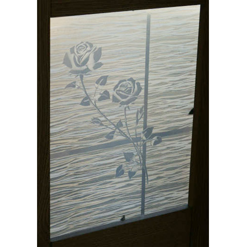 Clear Etched Rose Privacy Window Film 36&quot; Wide x 6.5 ft. Roll | REM0400836065