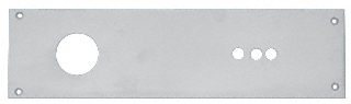 C.R. Laurence CRL Aluminum Jackson 3 Valve Overhead Concealed Closer Cover Plate | J203147A