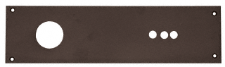 C.R. Laurence CRL Dark Bronze Jackson 3 Valve Overhead Concealed Closer Cover Plate | J203147BRZ