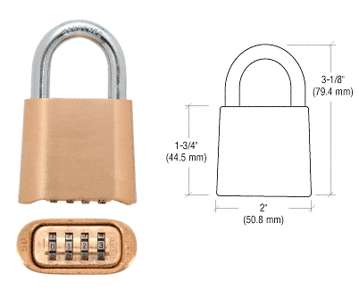 C.R. Laurence CRL Keyless Combination Padlock | K436