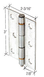 C.R. Laurence CRL Aluminum 2-3/16&quot; Storm and Screen Door Replacement Hinge | K5142