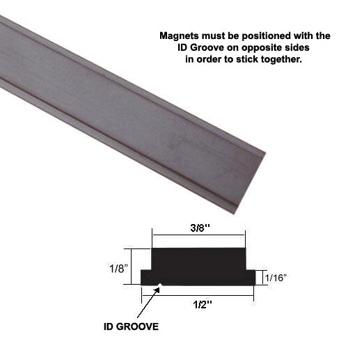 Flexible Magnetic Strip Insert for Framed Swing Shower Doors  | SDMH72