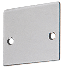 C.R. Laurence CRL Brushed Stainless End Cap With Screws for NH2 Series Wide U-Channel | NHECBS
