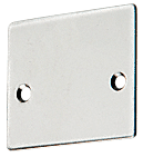 C.R. Laurence CRL Polished Stainless End Cap With Screws for NH2 Series Wide U-Channel | NHECPS